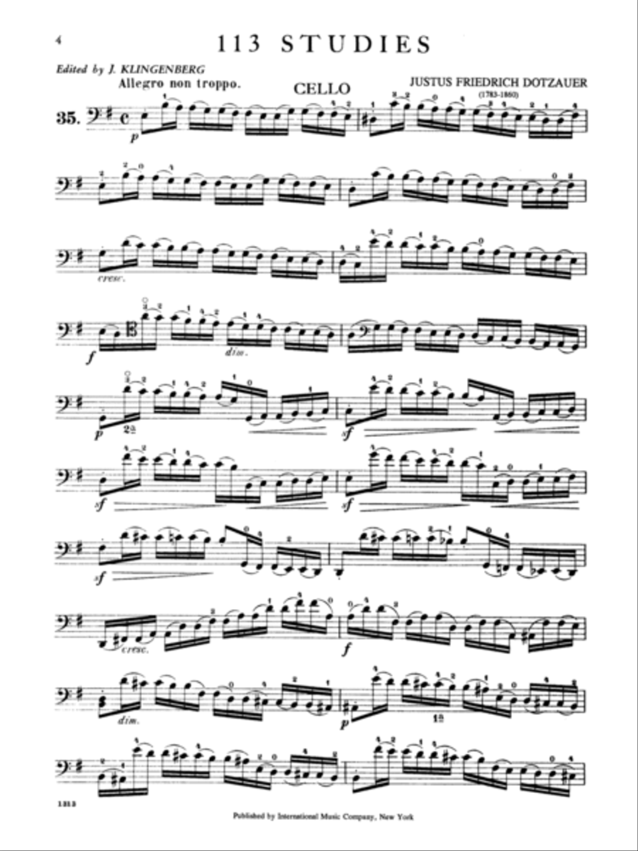 113 Studies In Four Volumes - Volume II Cello Solo scores gallery preview page 2