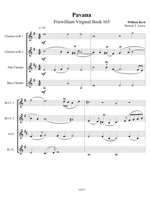 Wm. BYRD (G Minor) for Clar. Quartet