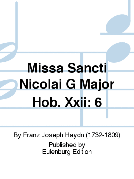 Missa Sancti Nicolai G major Hob. XXII: 6