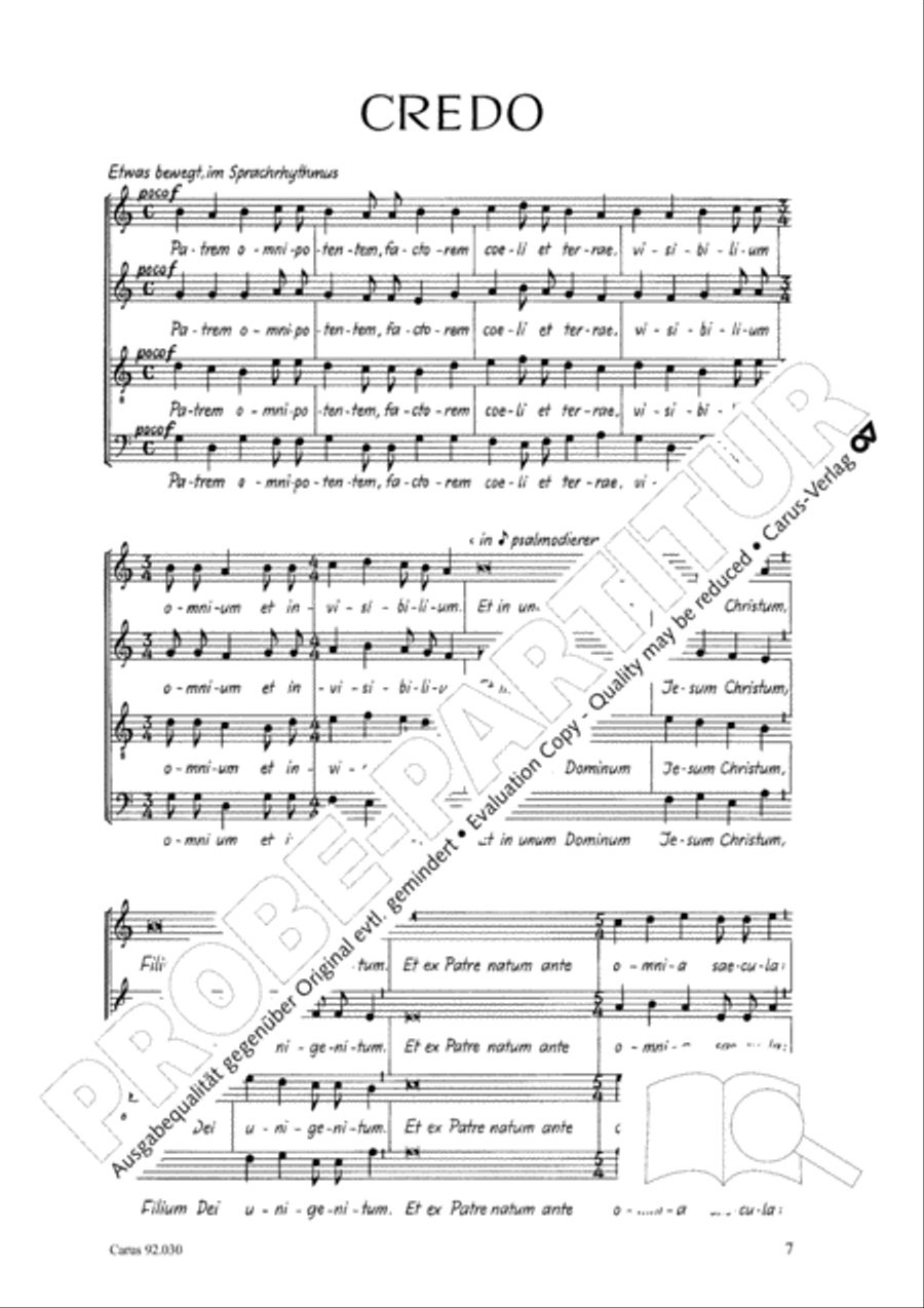 Kleine Messe in F 4-Part scores gallery preview page 8