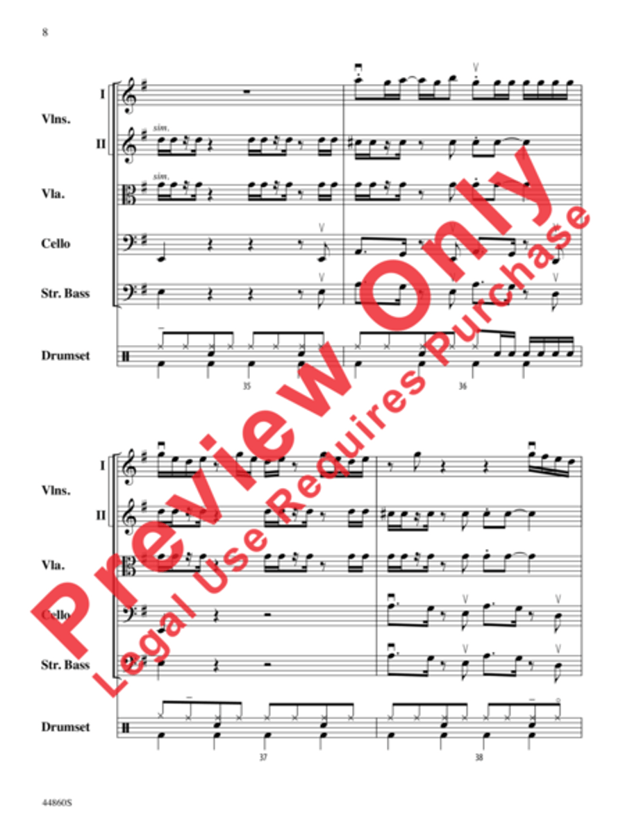 Uptown Funk String Orchestra scores gallery preview page 9