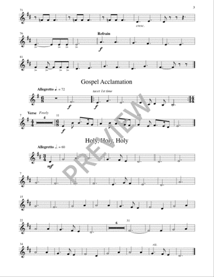 Missa Pacem - Brass Quintet edition 3-Octaves scores gallery preview page 16