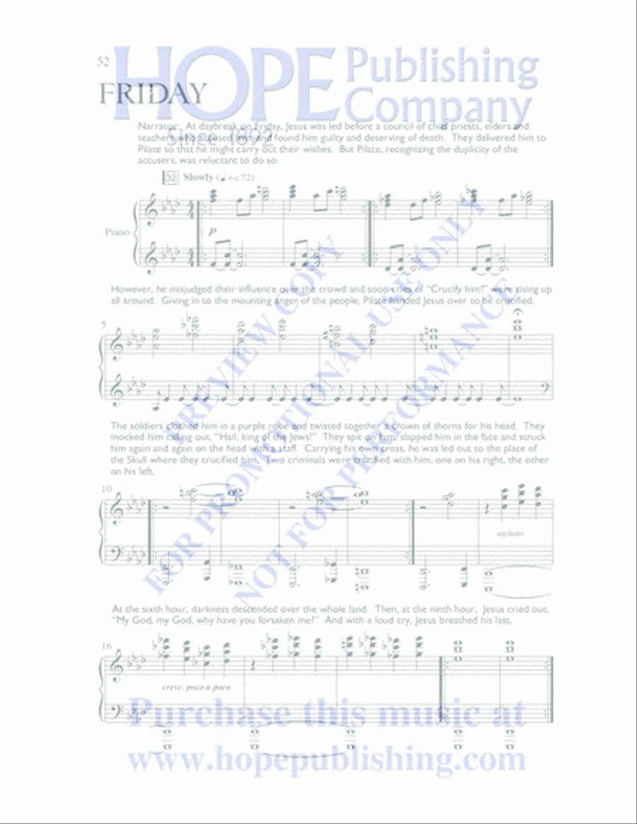 The Seven Last Days 4-Part scores gallery preview page 55