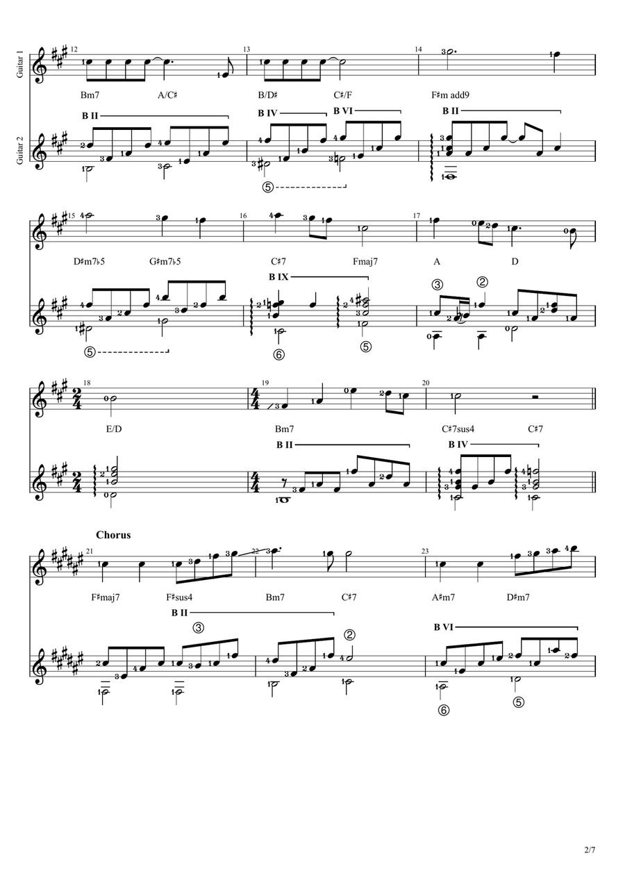 Pelangi Acoustic Guitar scores gallery preview page 2