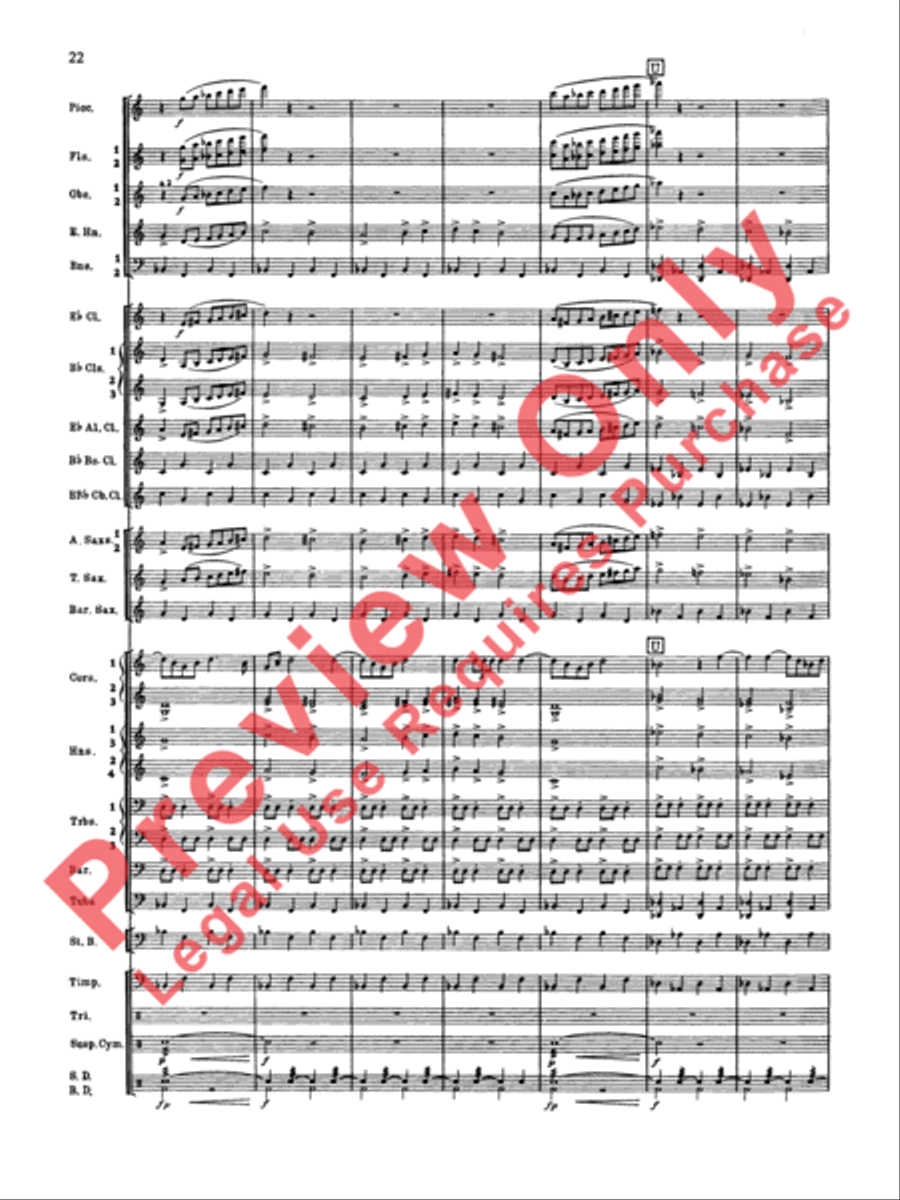 Symphonic Dance No. 2 Concert Band scores gallery preview page 23
