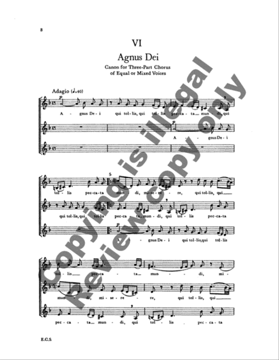 Epigrams and Epitaphs (21 Catches and Canons in 2-8 Parts) Choir scores gallery preview page 4
