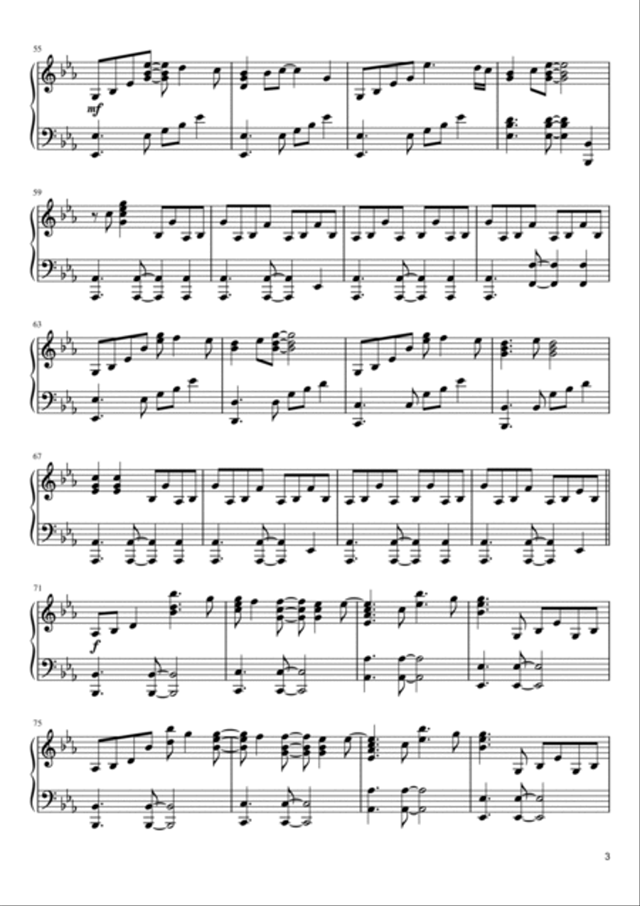 Turning Page Piano Solo scores gallery preview page 3