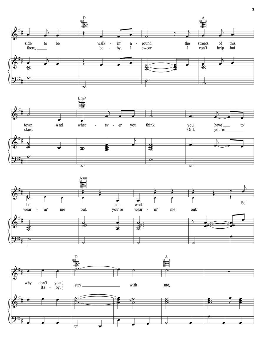 Stay With Me (Brass Bed) Stay With Me (Brass Bed) Piano, Vocal, Guitar scores gallery preview page 3