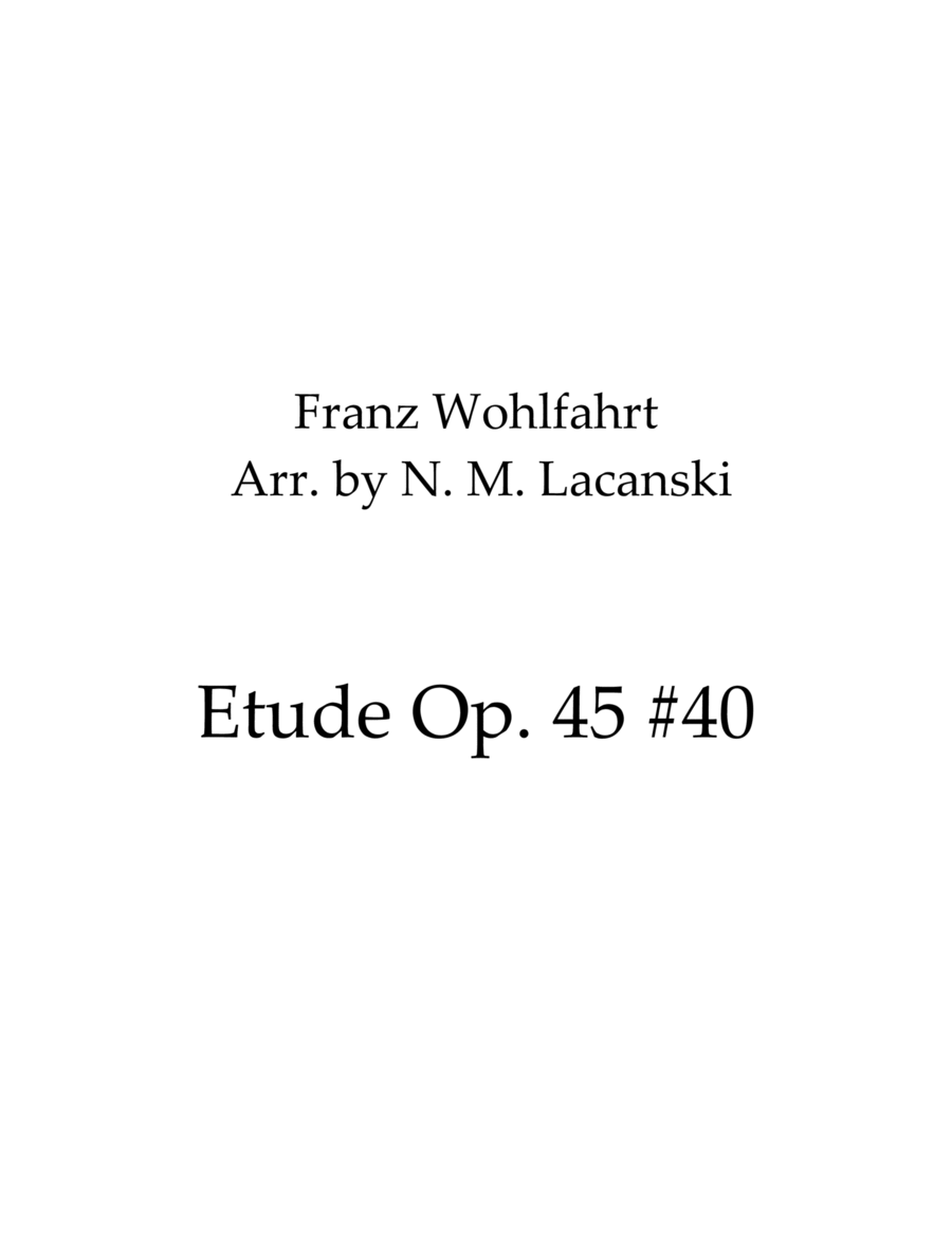 Etude Op. 45 #40 image number null