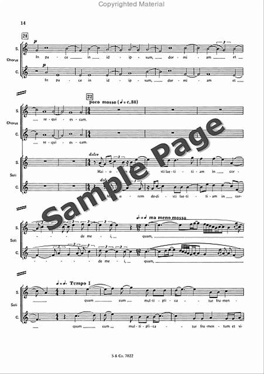 Psalm 4 Op. 38a Choir scores gallery preview page 17