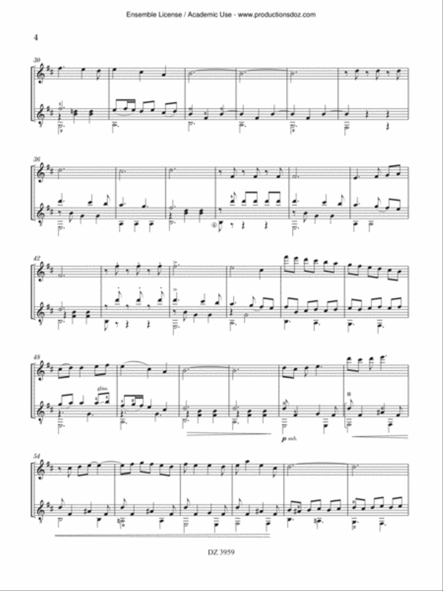 Easter Waltz Flute scores gallery preview page 4