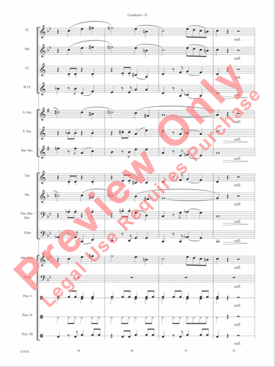 Hooroosh! Concert Band scores gallery preview page 15