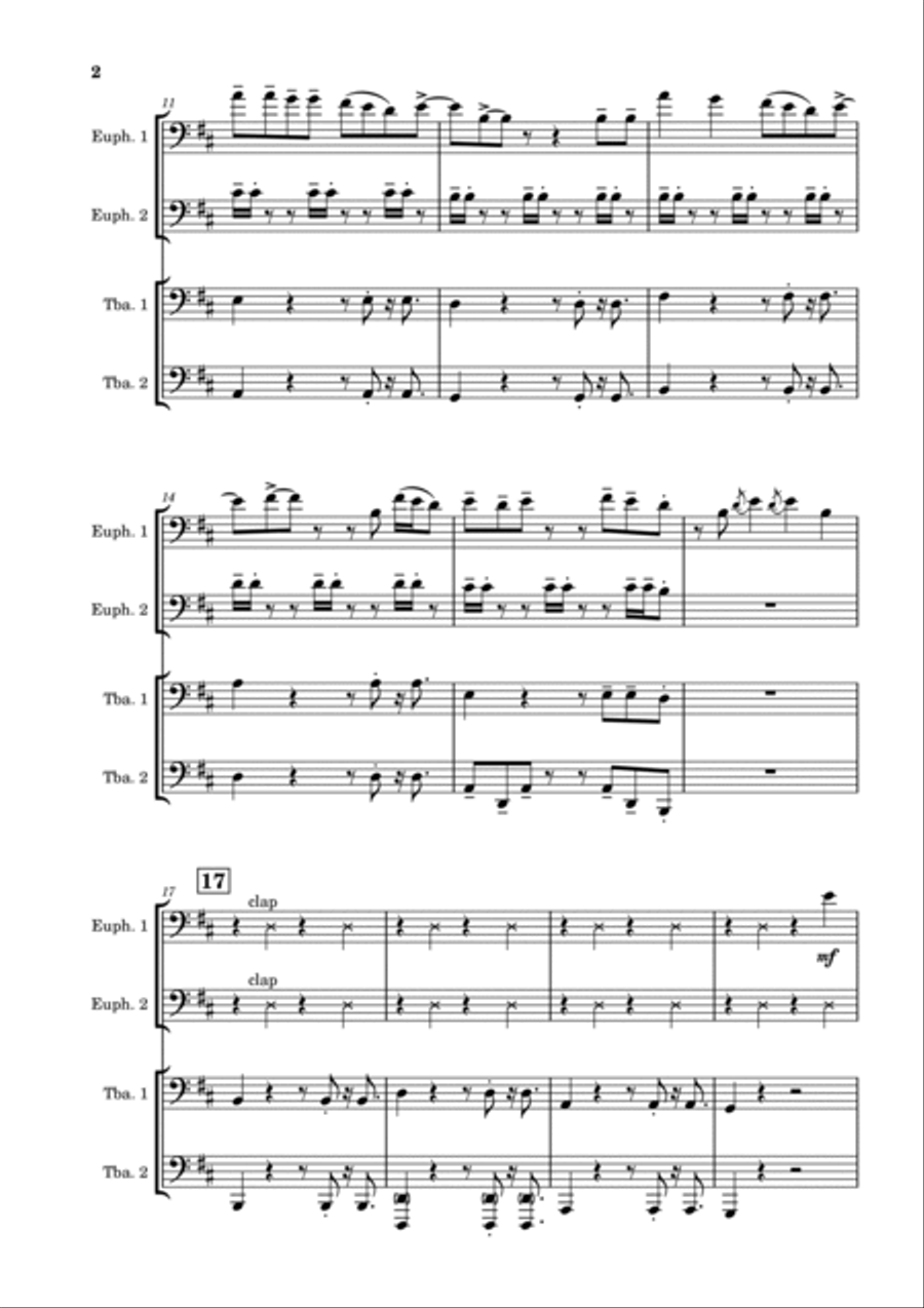 Burnin' Up Brass Ensemble scores gallery preview page 2