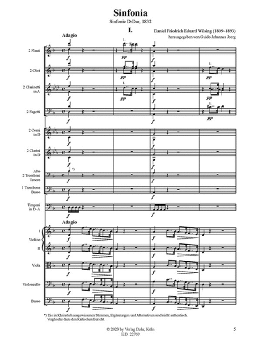 Sinfonie D-Dur (1832)
