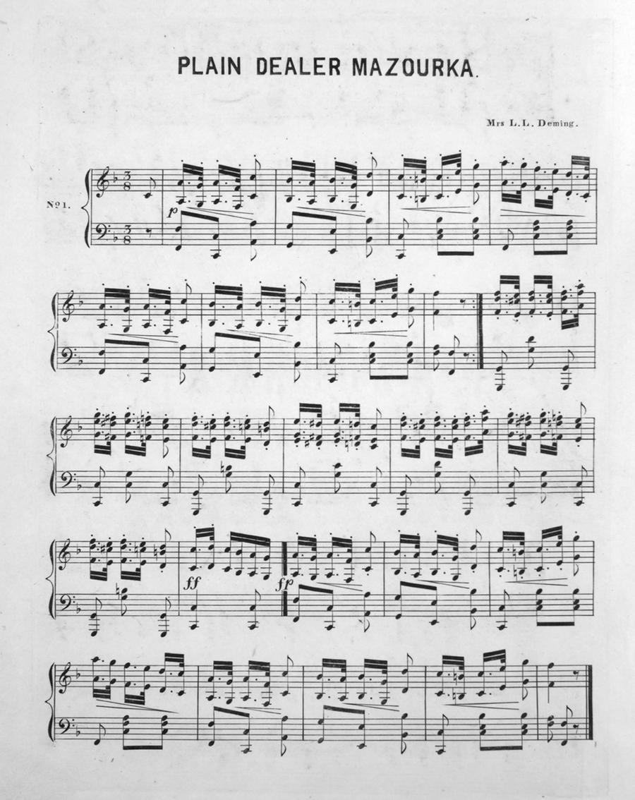 Cleveland Plain Dealer Mazourka Piano Solo - Digital Sheet Music page 2