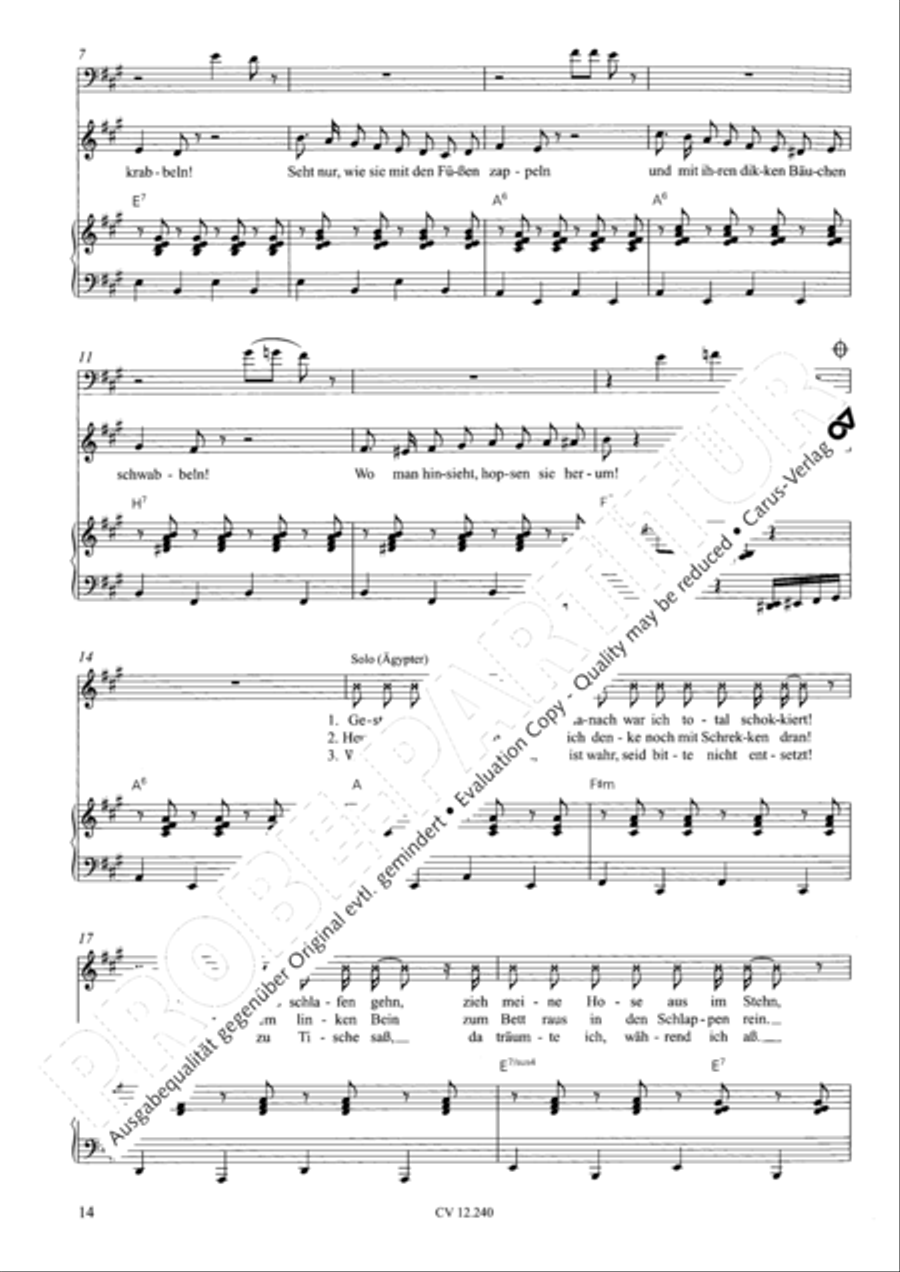 Israel in Agypten Children's Choir scores gallery preview page 15