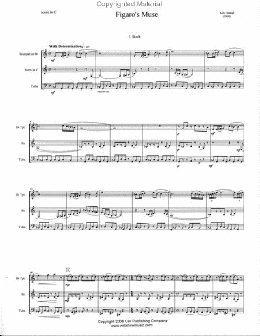 Figaro's Muse Figaro's Muse Brass Trio scores gallery preview page 3
