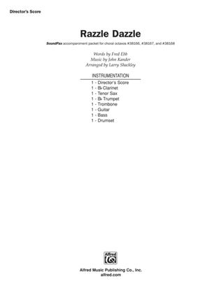 Book cover for Razzle Dazzle (from the musical Chicago): Score