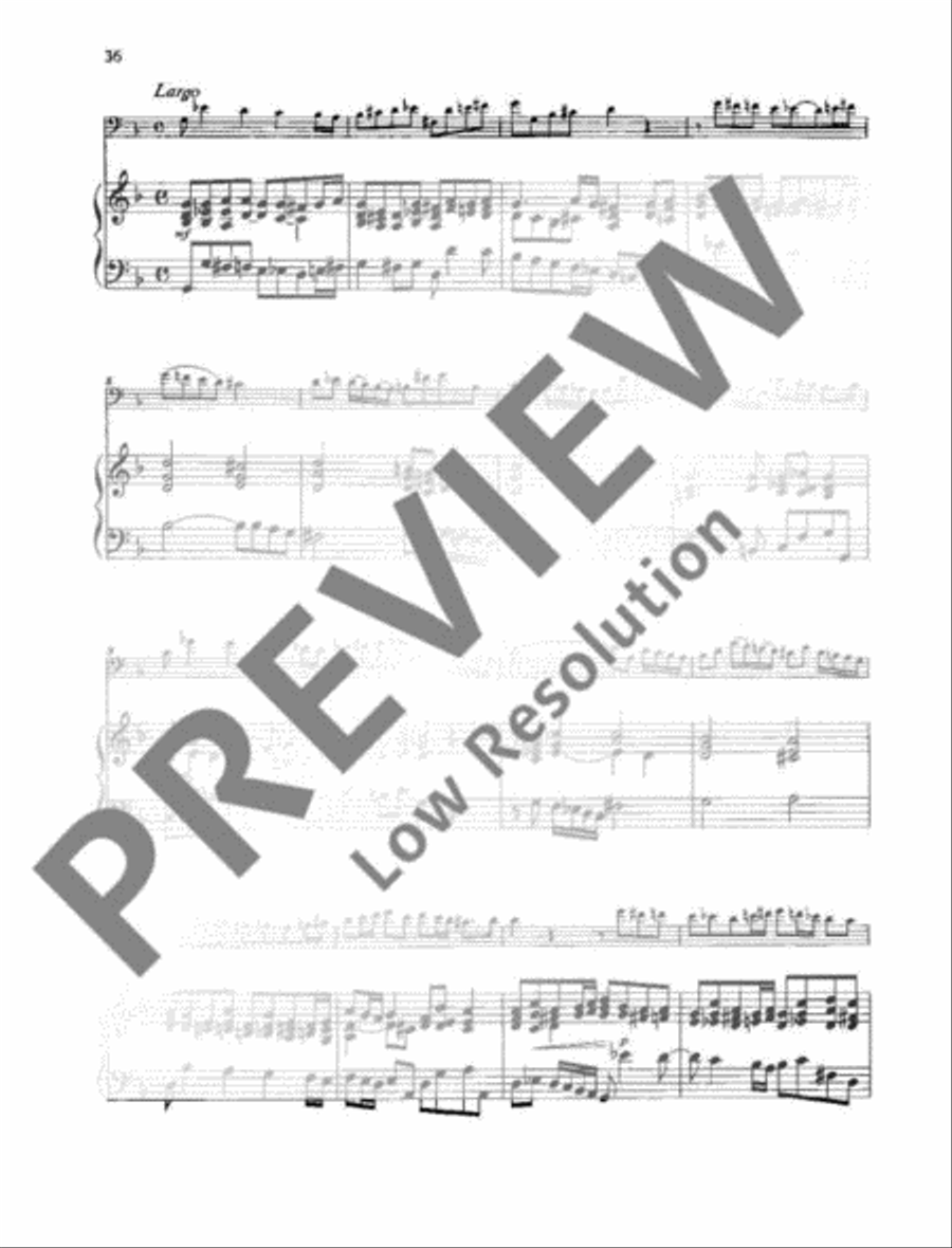Sonata B-flat major RV 46 Cello Solo scores gallery preview page 6