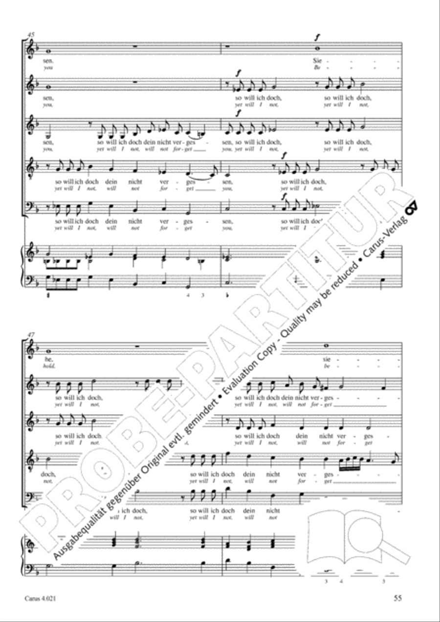 Schein: Israelsbrunnlein. Fontana d'Israel. Complete edition Choir scores gallery preview page 62