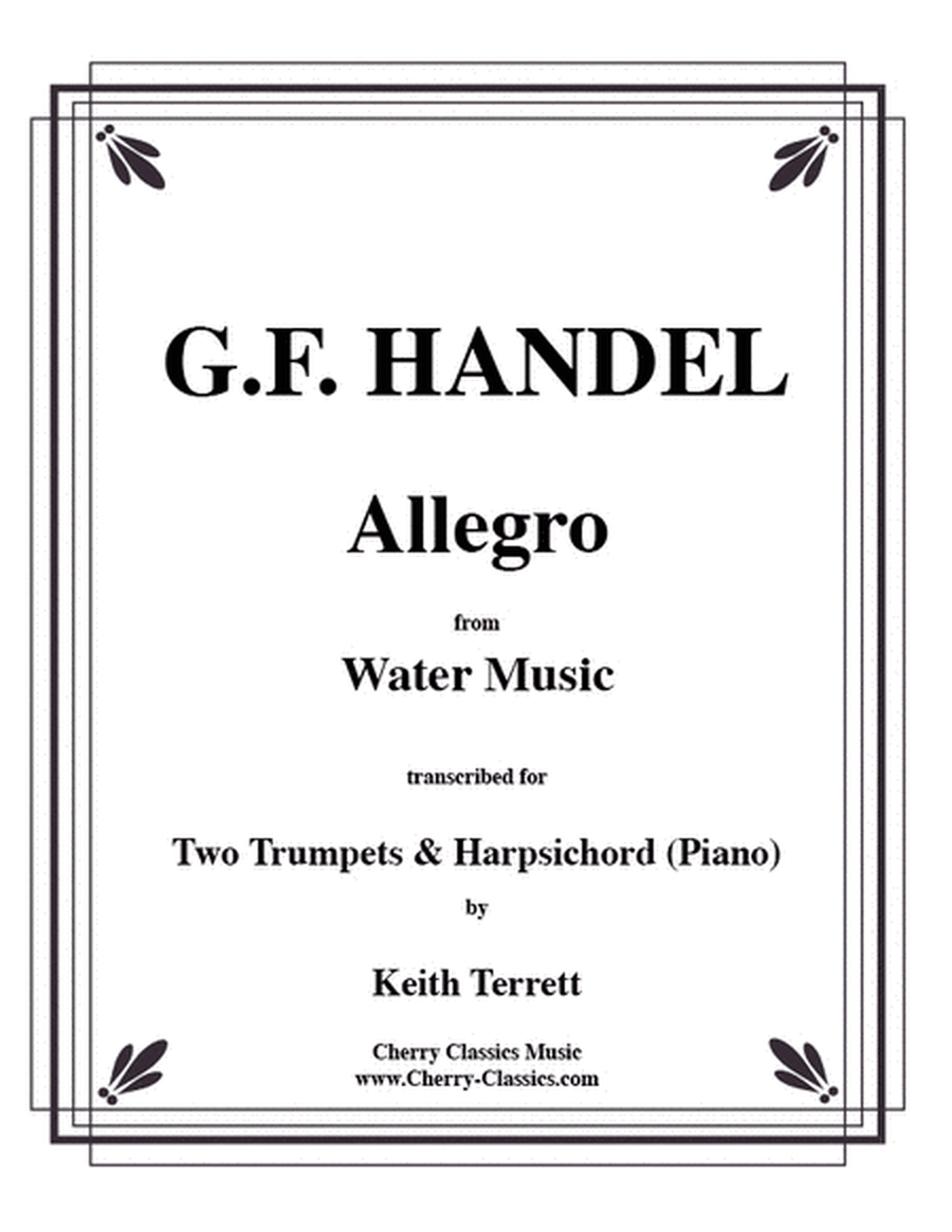 Allegro from the 'Water Music' for Two Trumpets image number null