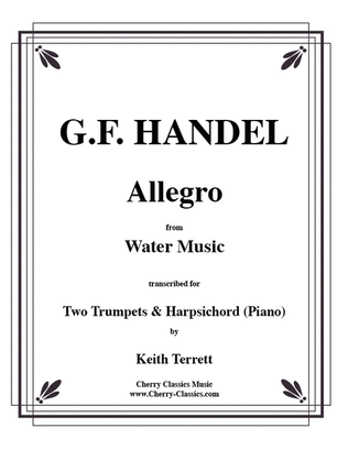 Allegro from the 'Water Music' for Two Trumpets