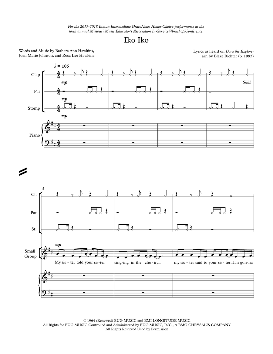 Iko Iko Iko Iko SA scores gallery preview page 3