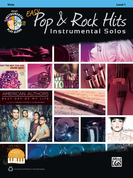  Easy Pop and Rock Hits Instrumental Solos for Strings (Viola)
