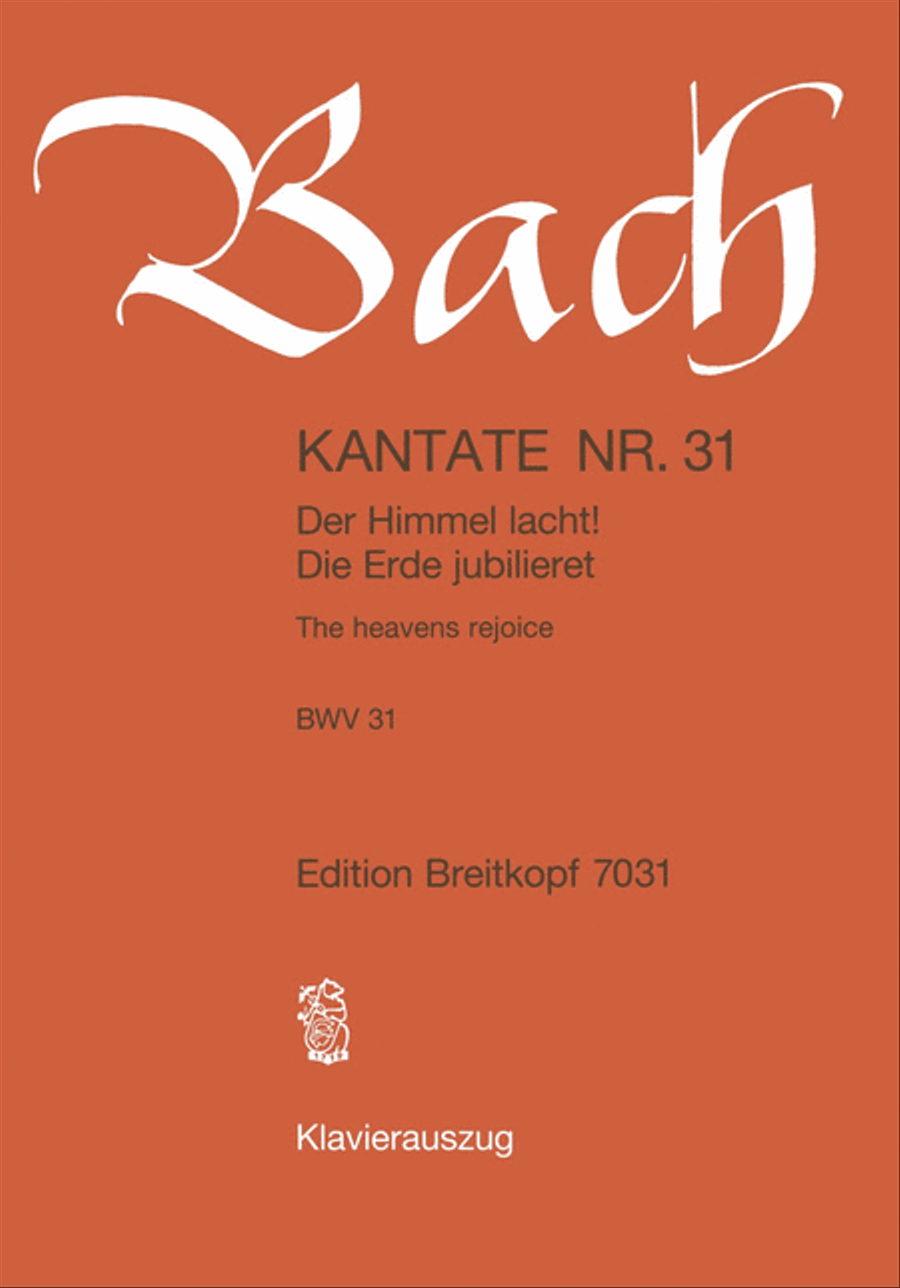 Cantata BWV 31 “The heavens rejoice” STB scores gallery preview page 1