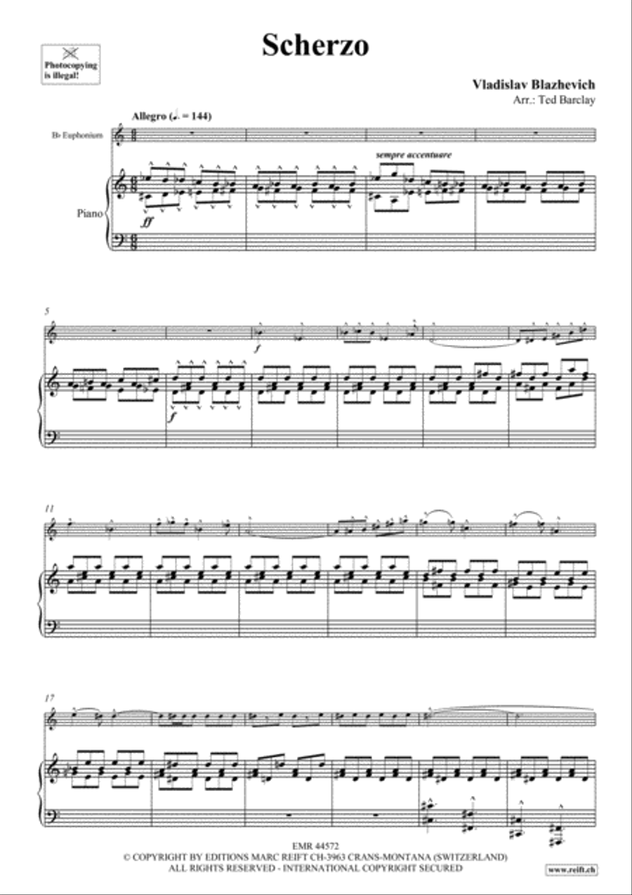 Scherzo Euphonium scores gallery preview page 4