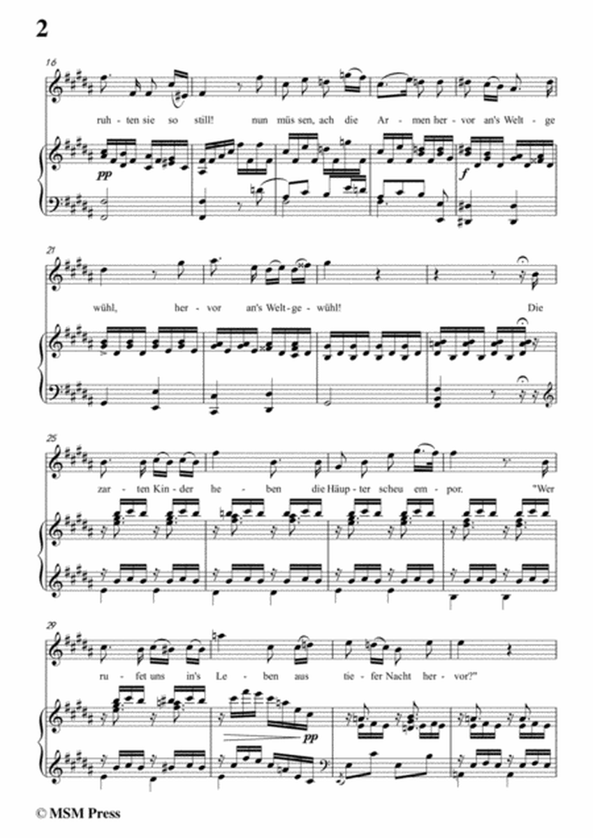Schubert-Der Blumen Schmerz,Op.173 No.4,in g sharp minor,for Voice&Piano image number null