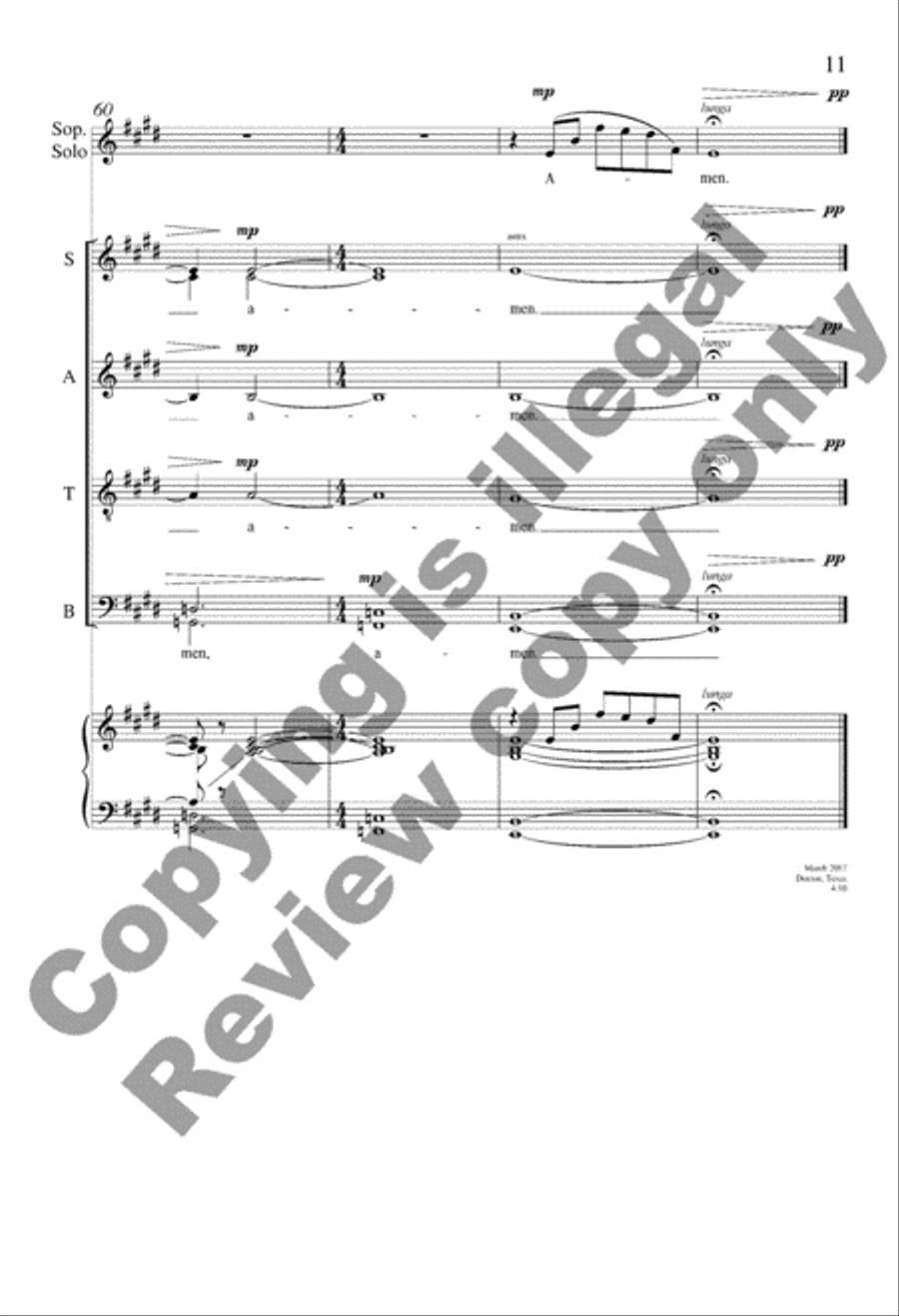 Last Lullaby Divisi scores gallery preview page 11