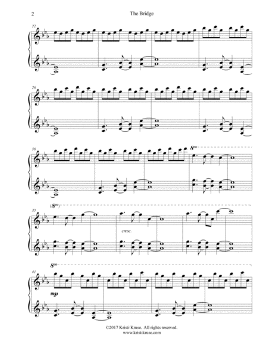 The Bridge Piano Solo scores gallery preview page 3