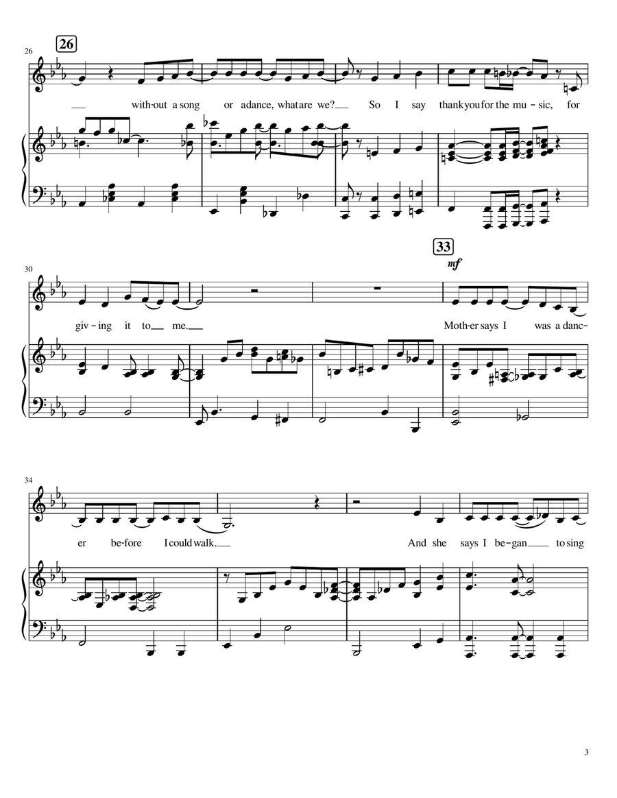 Thank You For The Music Thank You For The Music A Cappella scores gallery preview page 3