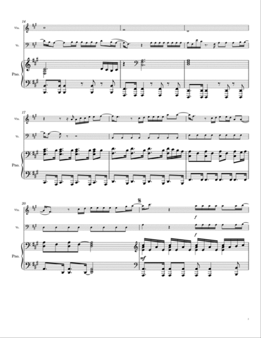 Halo Piano Trio scores gallery preview page 2