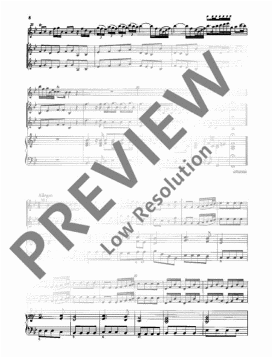 Concerto Bb major Alto Recorder scores gallery preview page 9