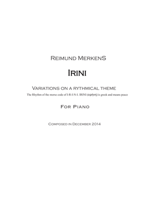 Variations on I-R-I-N-I for Piano