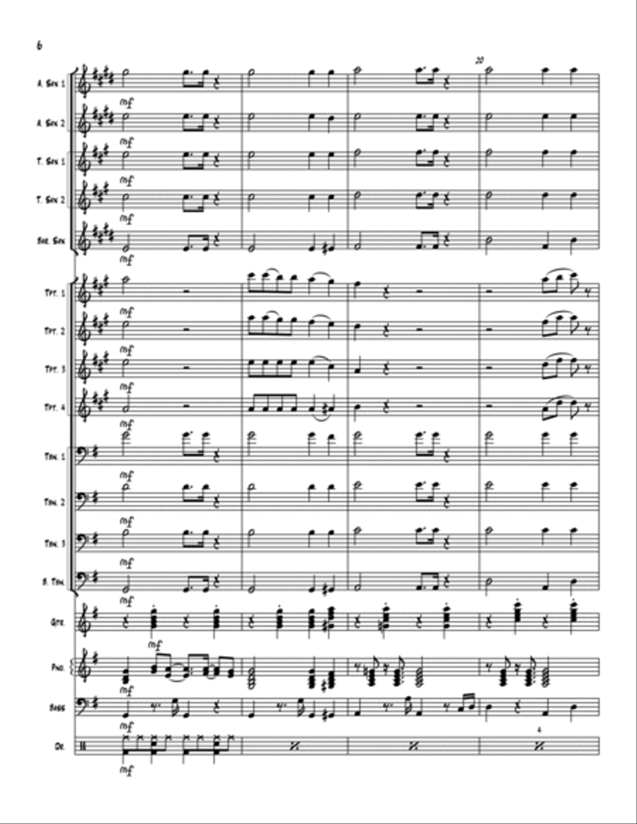 I Keep Forgettin' (Every Time You're Near) Jazz Ensemble scores gallery preview page 6