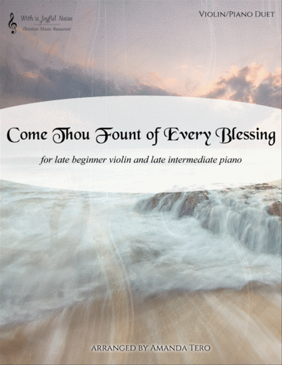 Come Thou Fount of Every Blessing Violin Solo scores gallery preview page 1