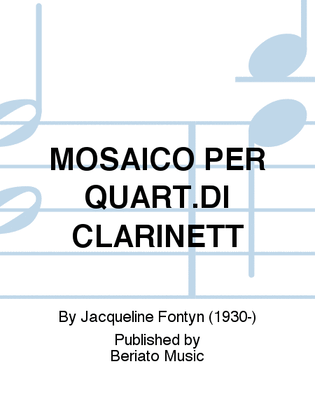 Book cover for MOSAICO PER QUART.DI CLARINETT