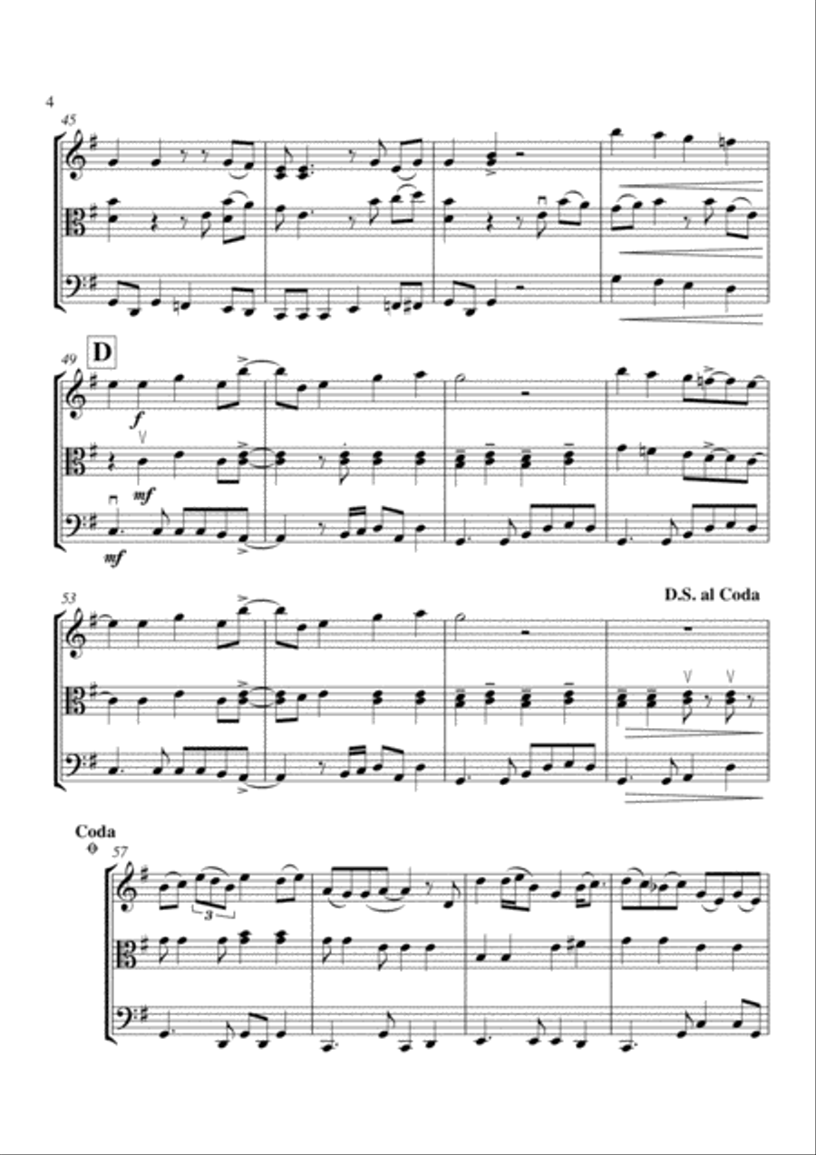 How Sweet It Is (To Be Loved By You) String Trio scores gallery preview page 5