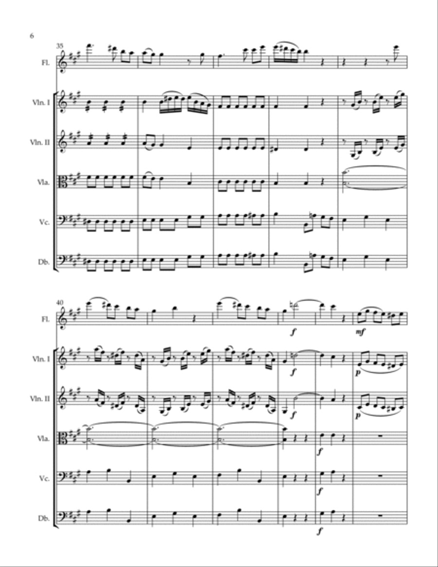 Exultate jubilate Second Movement Alleluia Chamber Orchestra scores gallery preview page 6