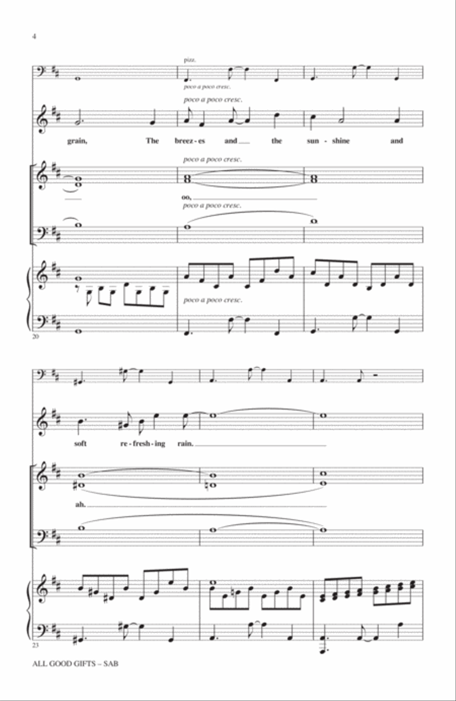 All Good Gifts All Good Gifts 3-Part scores gallery preview page 3