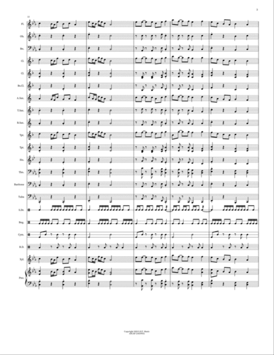 Chinese Festivals Chinese Festivals Concert Band scores gallery preview page 3