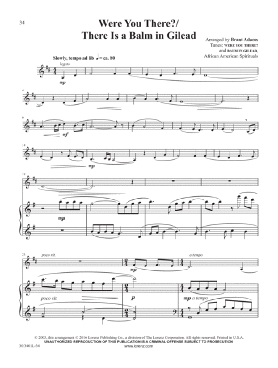 French Horn Solos for Worship, Vol. 2 Piano scores gallery preview page 14