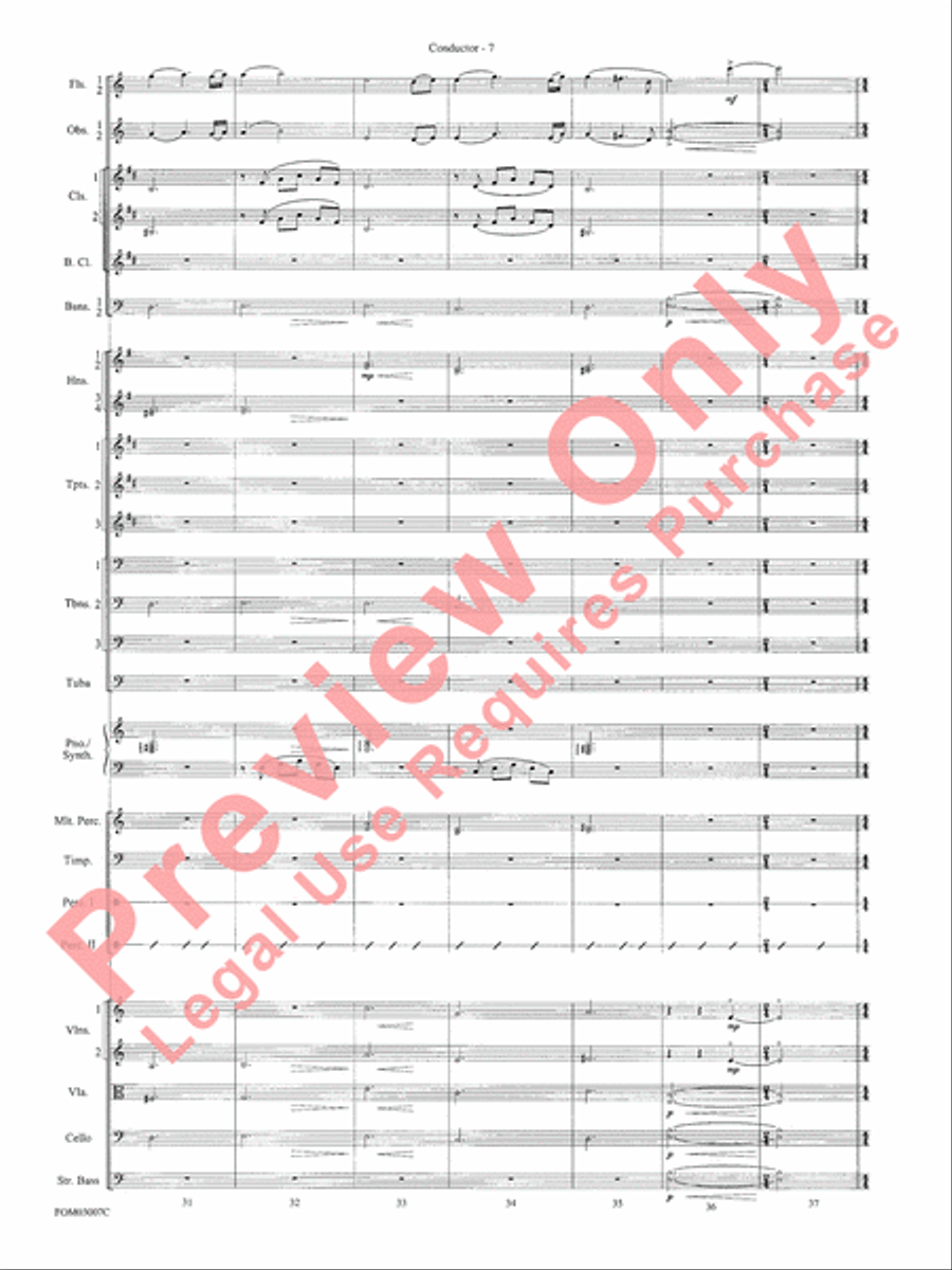 Symphonic Suite from Lord of the Rings: The Two Towers - Conductor Score