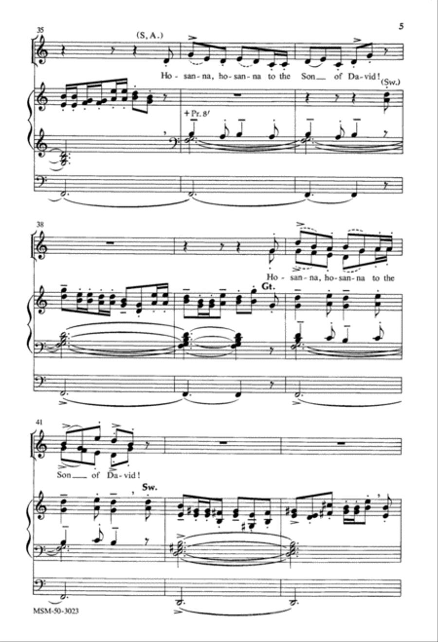 Hosanna 4-Part scores gallery preview page 5
