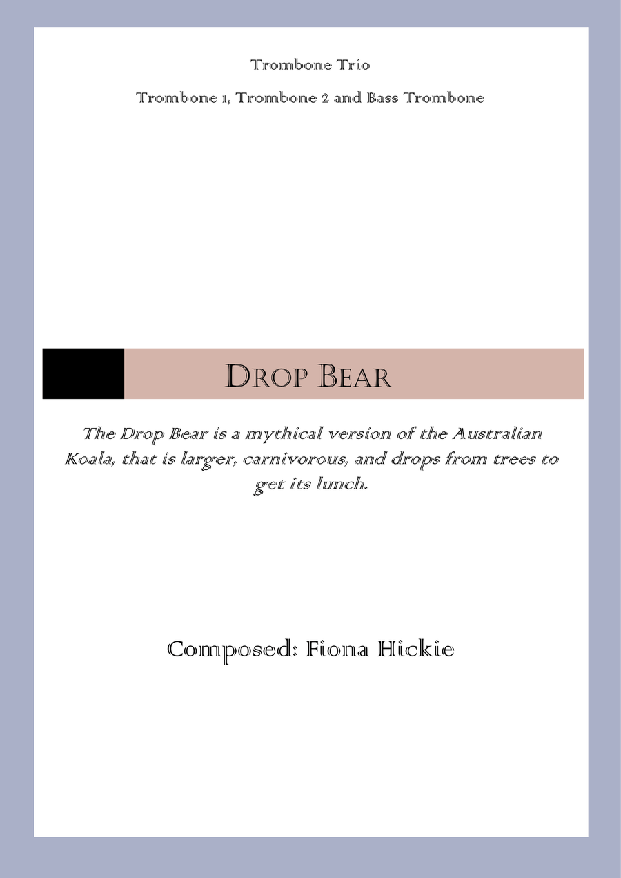 Drop Bear Brass Ensemble scores gallery preview page 1