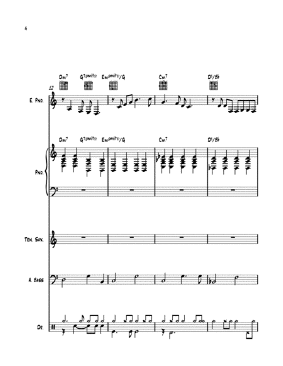 Born Too Late For Love Jazz Ensemble scores gallery preview page 5