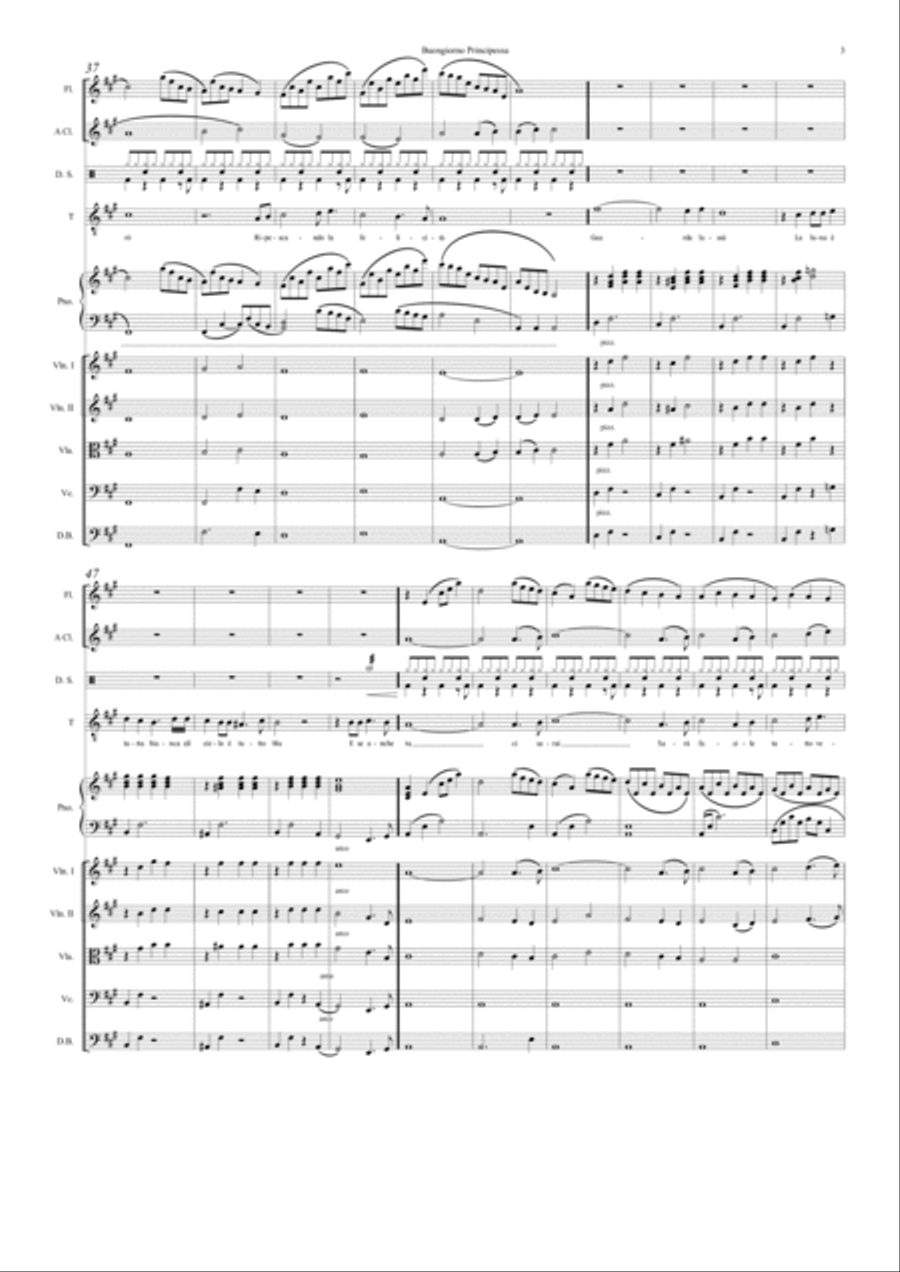 Buongiorno Principessa Large Ensemble scores gallery preview page 3